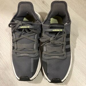 Adidas Charcoal and Black Sneakers